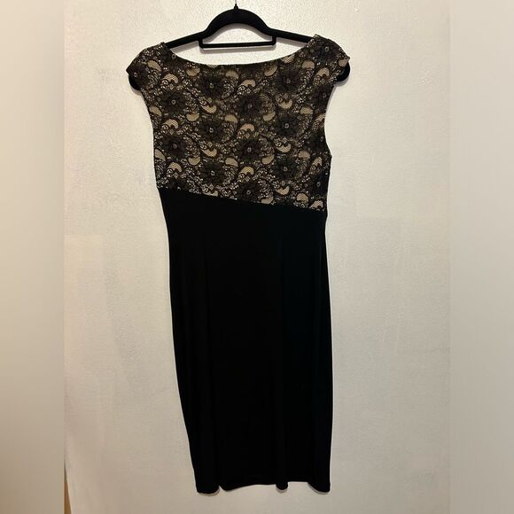 Connected Apparel Black and tan dress size 8 - Picture 2 of 7